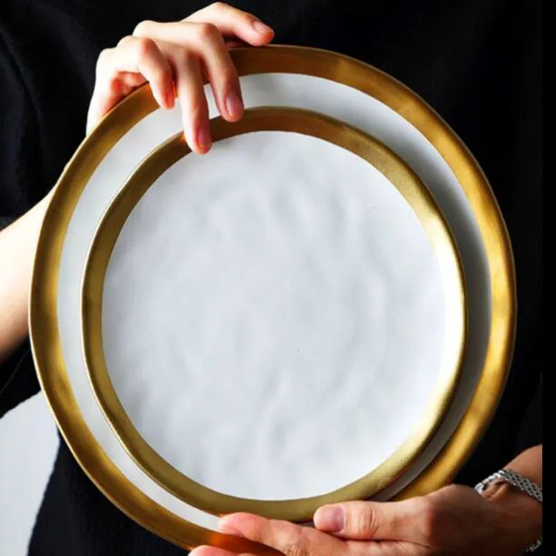 European style gold side black plate by 𝕄𝕔 𝕋𝕙𝕖 𝔹𝕝𝕒𝕔𝕜 𝔻𝕚𝕒𝕞𝕠𝕟�