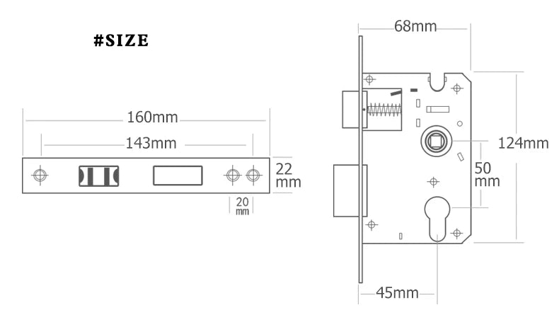 Ivory white gold door handle with keys, MC THE BLACK DIAMOND home decor lock and security hardware on a door.
