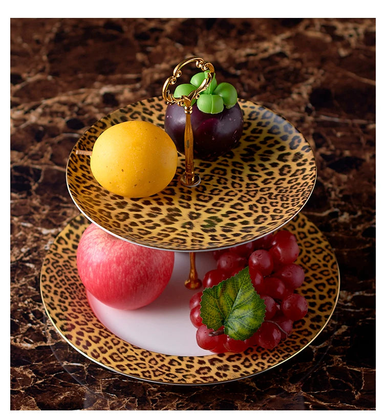 Leopard print Bone China coffee set with teapot, cups, sugar bowl, creamer, and mugs from 𝕄𝕔 𝕋𝕙𝕖 𝔹𝕝𝕒𝕔𝕜 𝔻�