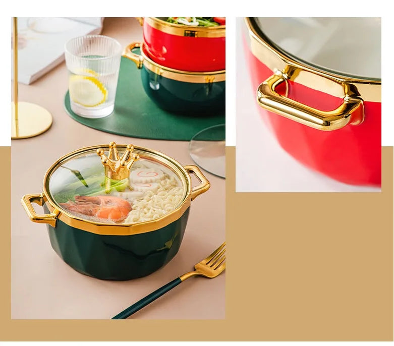 Nordic ceramic bowl with lid by 𝕄𝕔 𝕋𝕙𝕖 𝔹𝕝𝕒𝕔𝕜 𝔻𝕚𝕒𝕞𝕠𝕟�