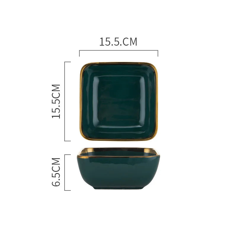 Green ceramic dinner set by 𝕄𝕔 𝕋𝕙𝕖 𝔹𝕝𝕒𝕔𝕜 𝔻𝕚𝕒𝕞𝕠𝕟𝕕