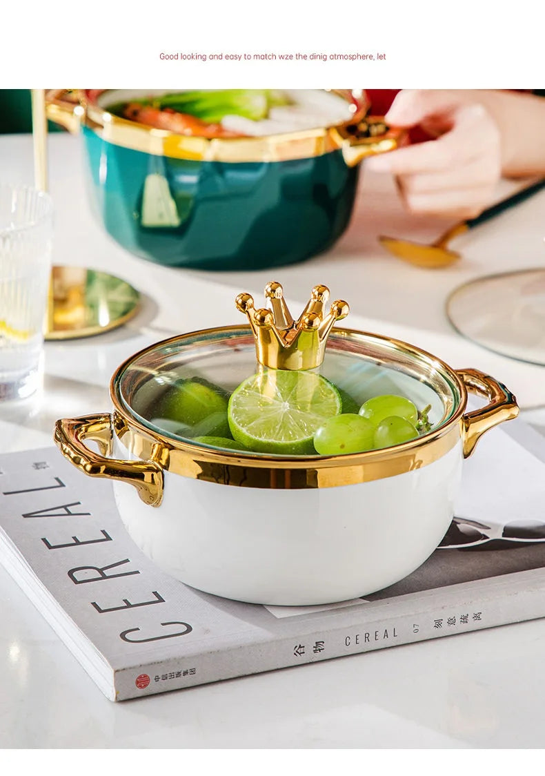 Nordic ceramic bowl with lid from 𝕄𝕔 𝕋𝕙𝕖 𝔹𝕝𝕒𝕔𝕜 𝔻𝕚𝕒𝕞𝕠𝕟�