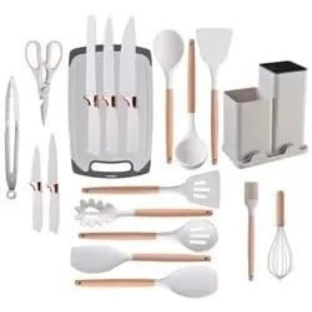 MC THE BLACK DIAMOND cooking spatula spoon from kitchen utensil set, stainless steel and silicone, ideal for cooking and flipping food.