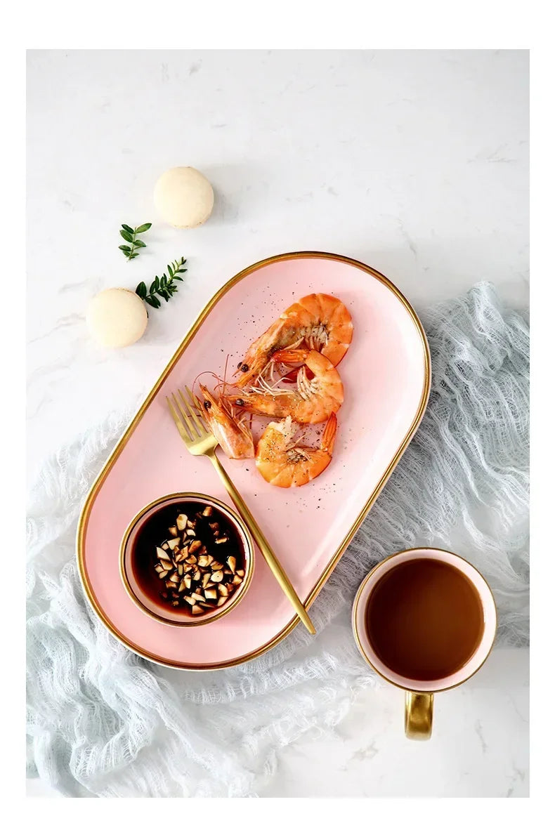 Set of MC THE BLACK DIAMOND ceramic kitchen dinnerware sets featuring plates, bowls, and cups for elegant table setting.