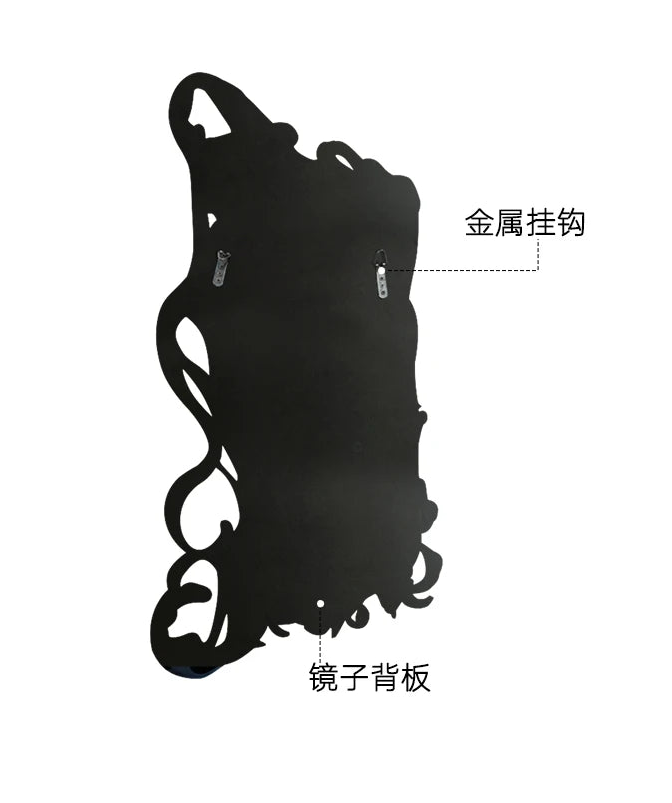Full-length full body mirror by MC THE BLACK DIAMOND, modern bedroom decor with sleek aesthetic design.