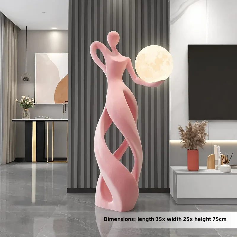 Modern flocking art sculpture by MC THE BLACK DIAMOND, featuring a sleek, textured design suitable for contemporary home decor.