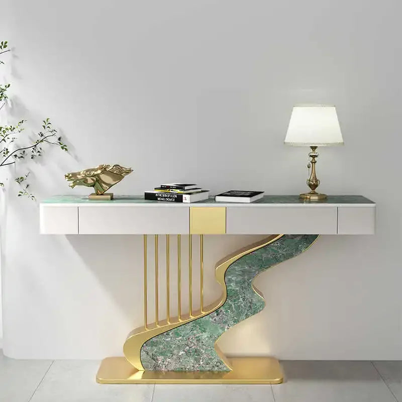 Modern MC Black Diamond midcentury metal console table with sleek design and sturdy frame, ideal for entryways or living rooms.