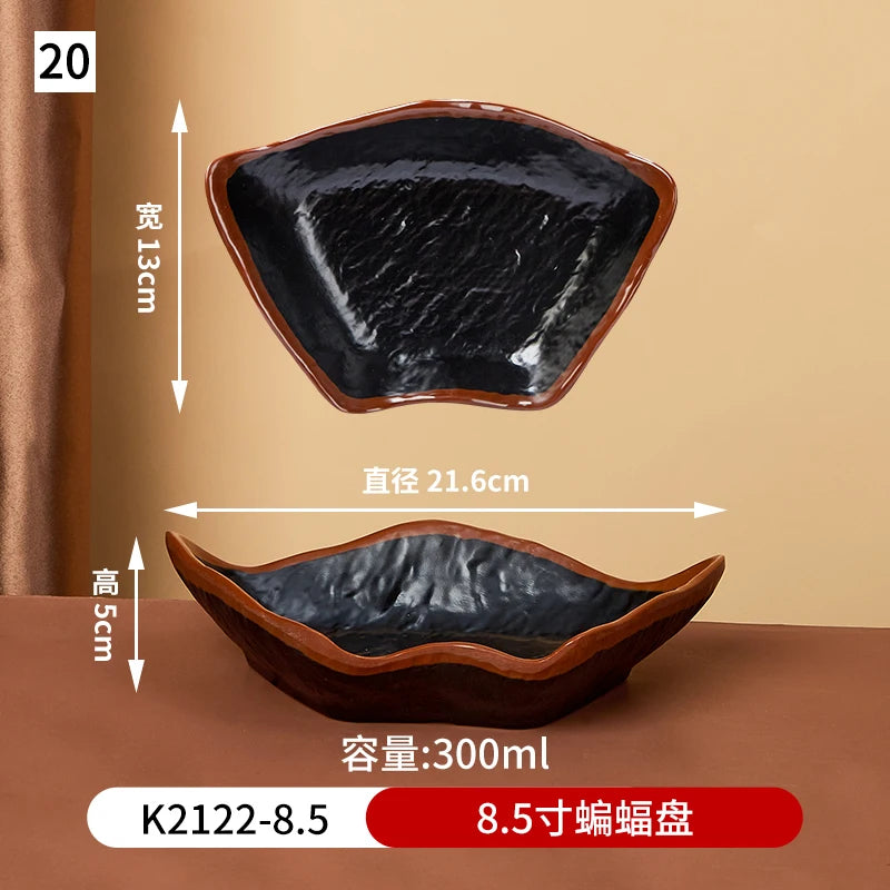Japanese melamine dinner plate from 𝕄𝕔 𝕋𝕙𝕖 𝔹𝕝𝕒𝕔𝕜 𝔻𝕚𝕒𝕞𝕠𝕟�