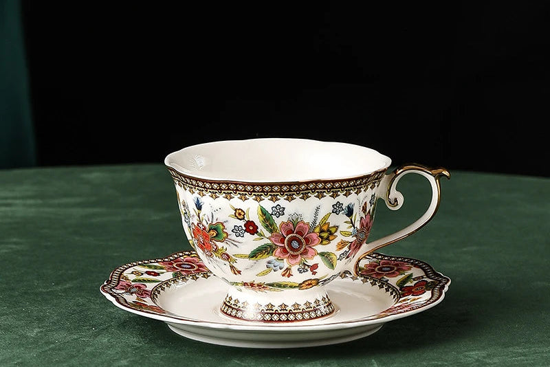 Luxury MC The Black Diamond tea and coffee cup from the drinkware set, showcasing elegant ceramic design and classic shape.
