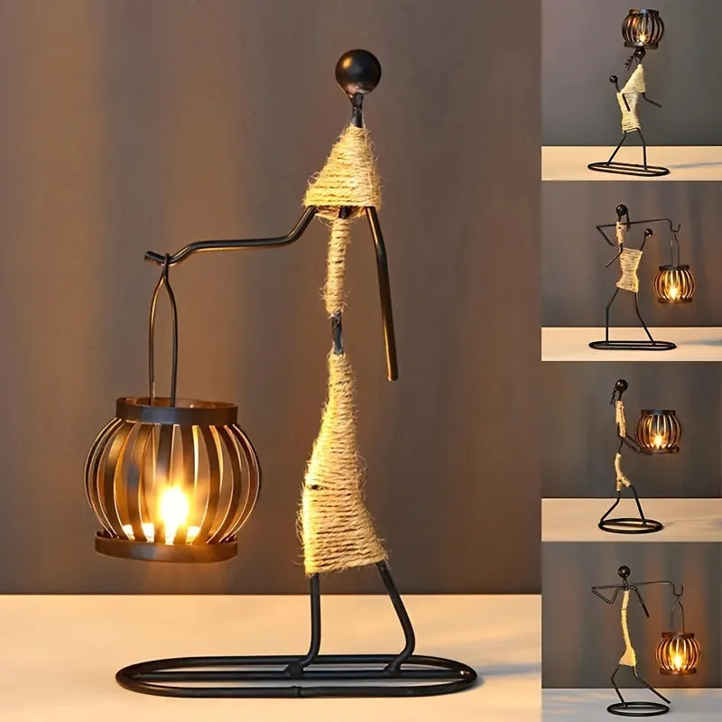 Handmade candle holder decor from 𝕄𝕮 𝕋𝕙𝕖 𝔹𝕝𝕒𝕔𝕜 𝔻𝕚𝕒𝕞𝕠𝕟�