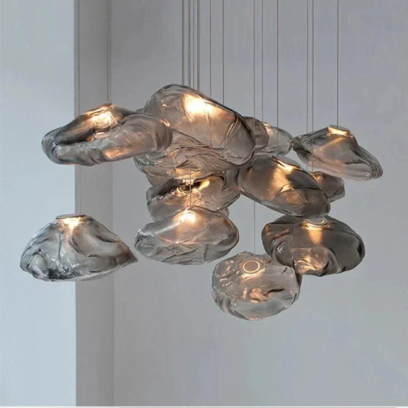 Modern smoky grey glass pendant light by 𝕄𝕔 𝕋𝕙𝕖 𝔹𝕝𝕒𝕔𝕜 𝔻𝕚𝕒𝕞𝕠𝕟�