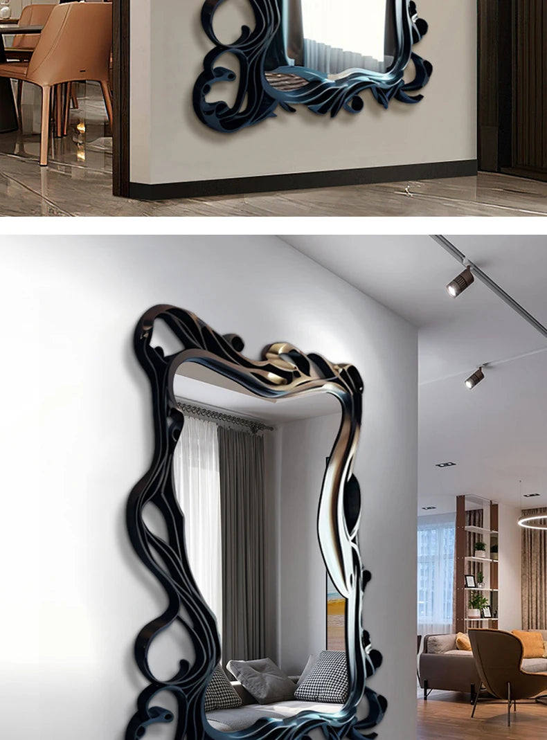 Full-length house bedroom mirror by MC THE BLACK DIAMOND, full-body aesthetic mirror for room decoration and home decor.