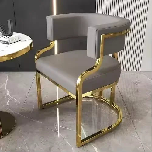 Simple style dining chair by MC THE BLACK DIAMOND, featuring a sleek wooden frame and comfortable upholstered seat for home decor.