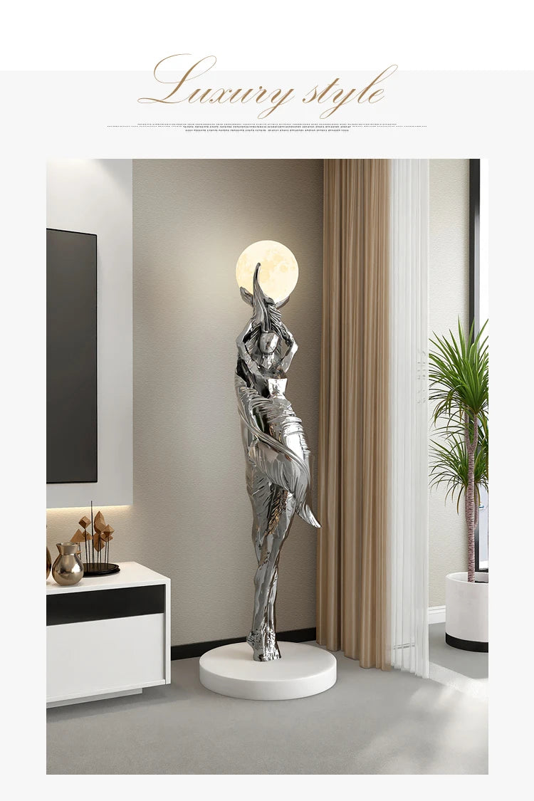 Modern HomeDecor abstract feather girl sculpture by 𝕄𝕔 𝕋𝕙𝕖 𝔹𝕝𝕒𝕔𝕜 𝔻𝕚𝕒𝕞𝕠𝕟