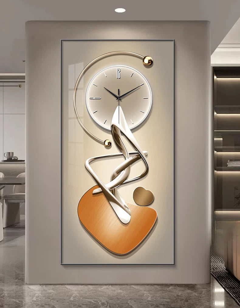 Modern black wall clock by MC THE BLACK DIAMOND, stylish design for living rooms and corridors, with bold numbers and sleek finish.
