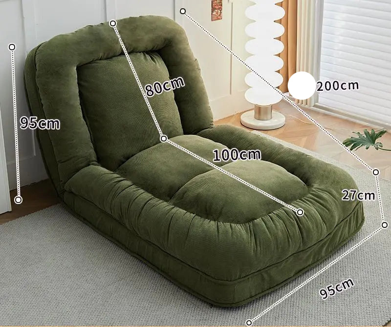 MC THE BLACK DIAMOND single pullout bed sofa bed with balcony in a soft fabric, suitable for bedroom use.