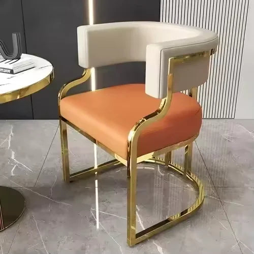 Simple style dining chair by MC THE BLACK DIAMOND, featuring a sleek wooden frame and comfortable cushioned seat for home decor.