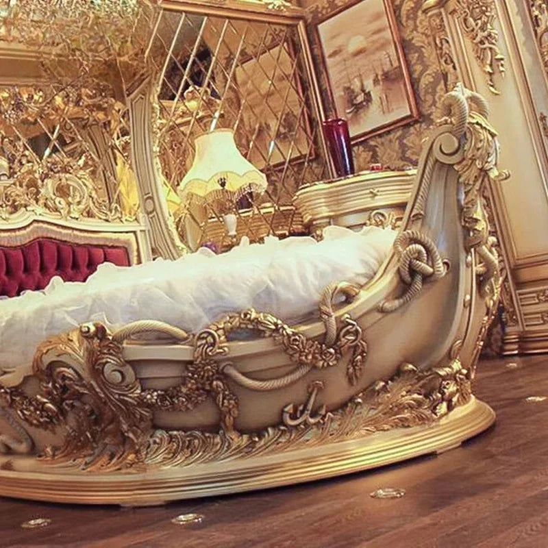 Luxury French bed by MC THE BLACK DIAMOND with elegant design and high-quality materials, showcasing a stylish and comfortable bed.