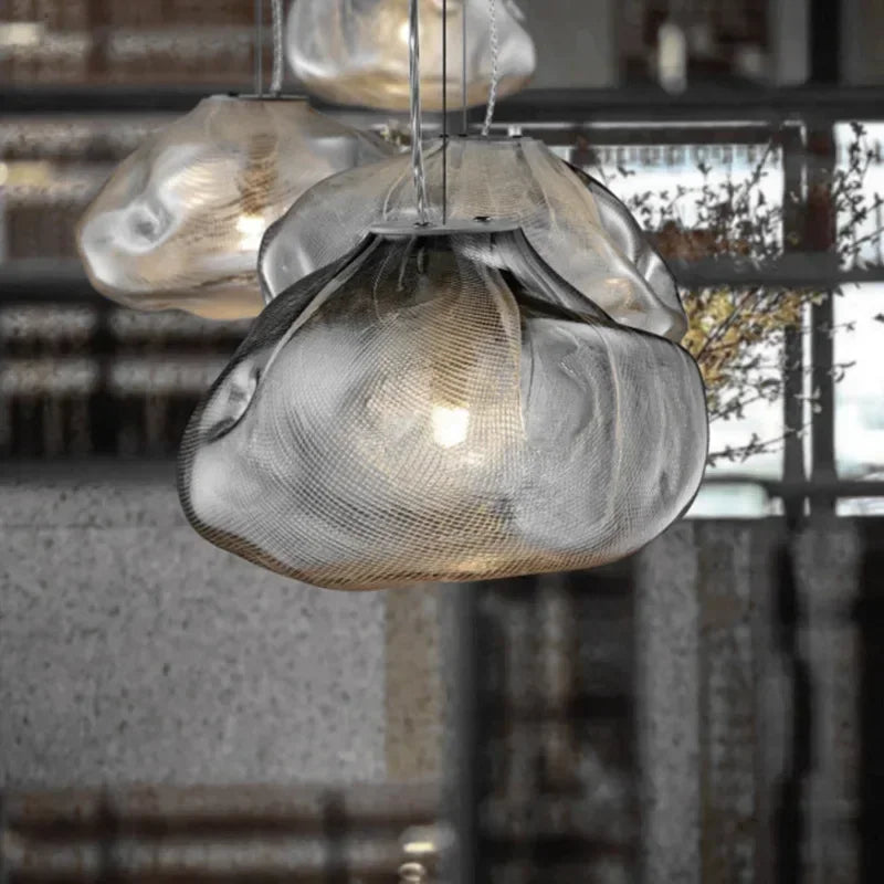 Modern cloud design smoky grey glass pendant light by 𝕄𝕔 𝕋𝕙𝕖 𝔹𝕝𝕒𝕔𝕜 𝔻𝕚𝕒𝕞𝕠�