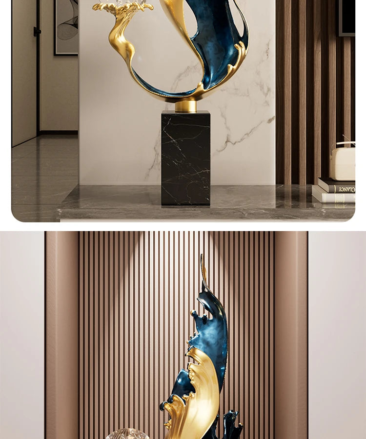 Decorative metal figurine from MC THE BLACK DIAMOND, high-end atmosphere home accessory for stylish interior decor.