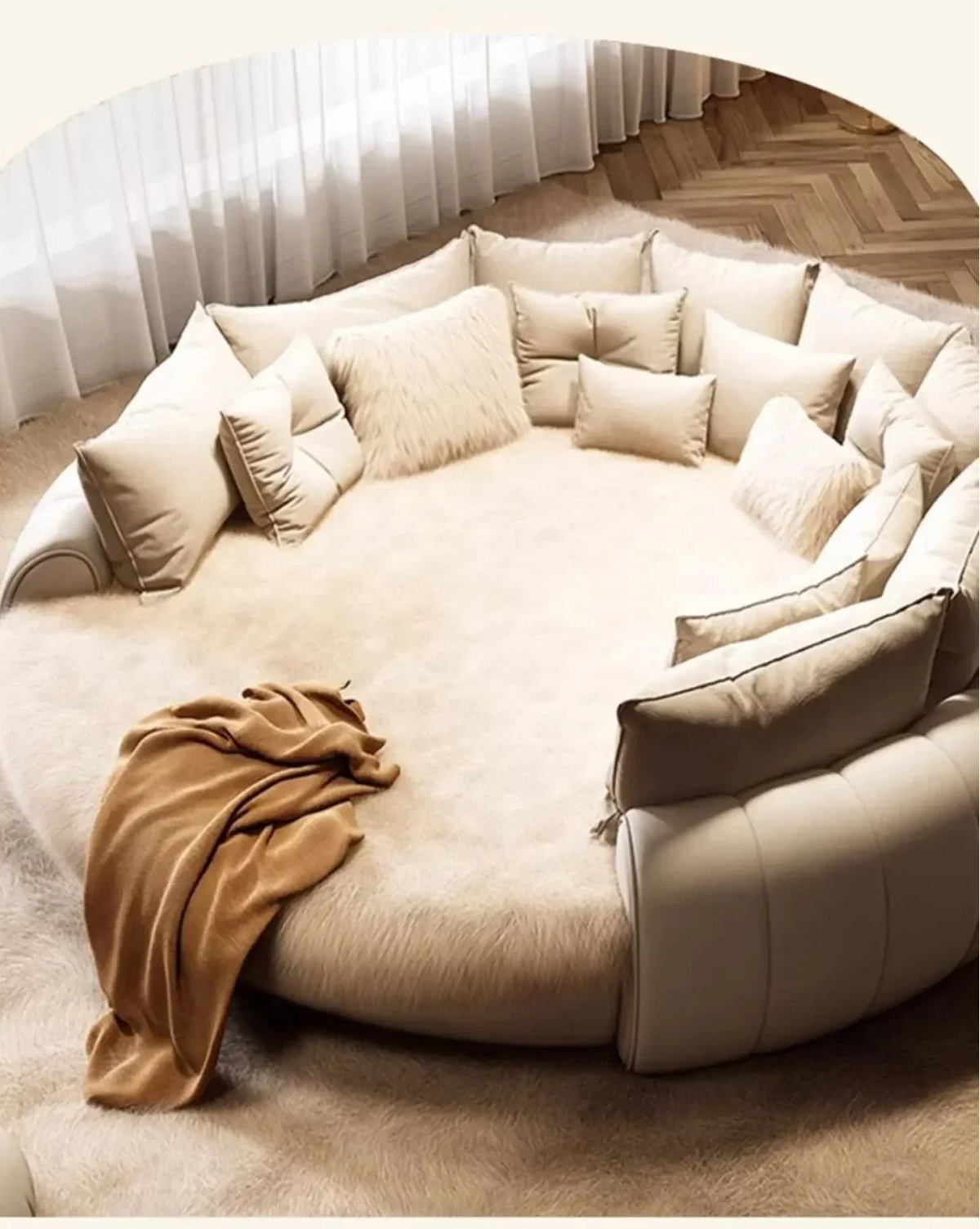 European-style castle bed by MC THE BLACK DIAMOND, a elegant home decor piece featuring intricate design and royal aesthetic.