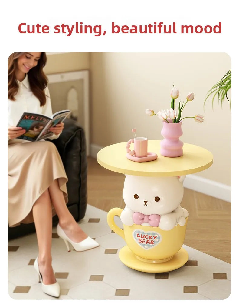 Kawaii home decor creative small coffee table by 𝕄𝕔 𝕋𝕙𝕖 𝔹𝕝𝕒𝕔𝕜 𝔻𝕚𝕒𝕞𝕠�
