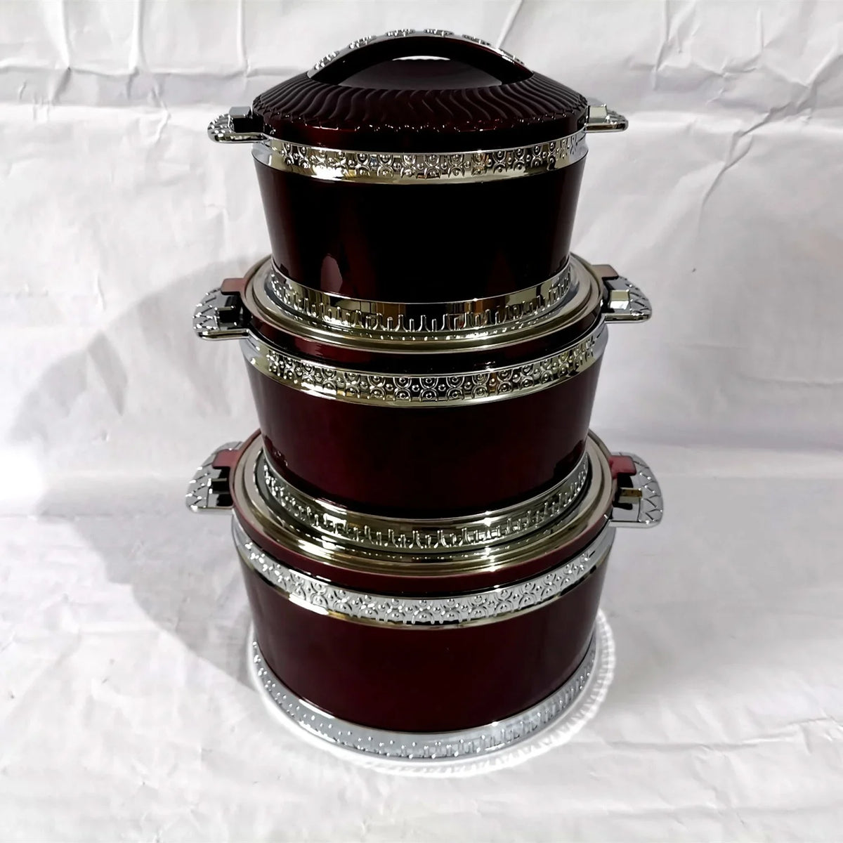 MC THE BLACK DIAMOND food warmer casserole set with pots, ideal for keeping dishes warm and ready to serve