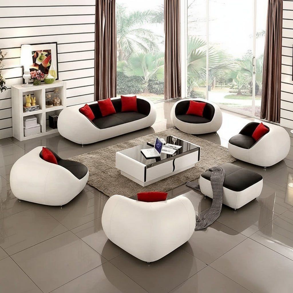 Top grade cow leather sofa by MC THE BLACK DIAMOND, stylish living room furniture with a modern design and comfortable seating.