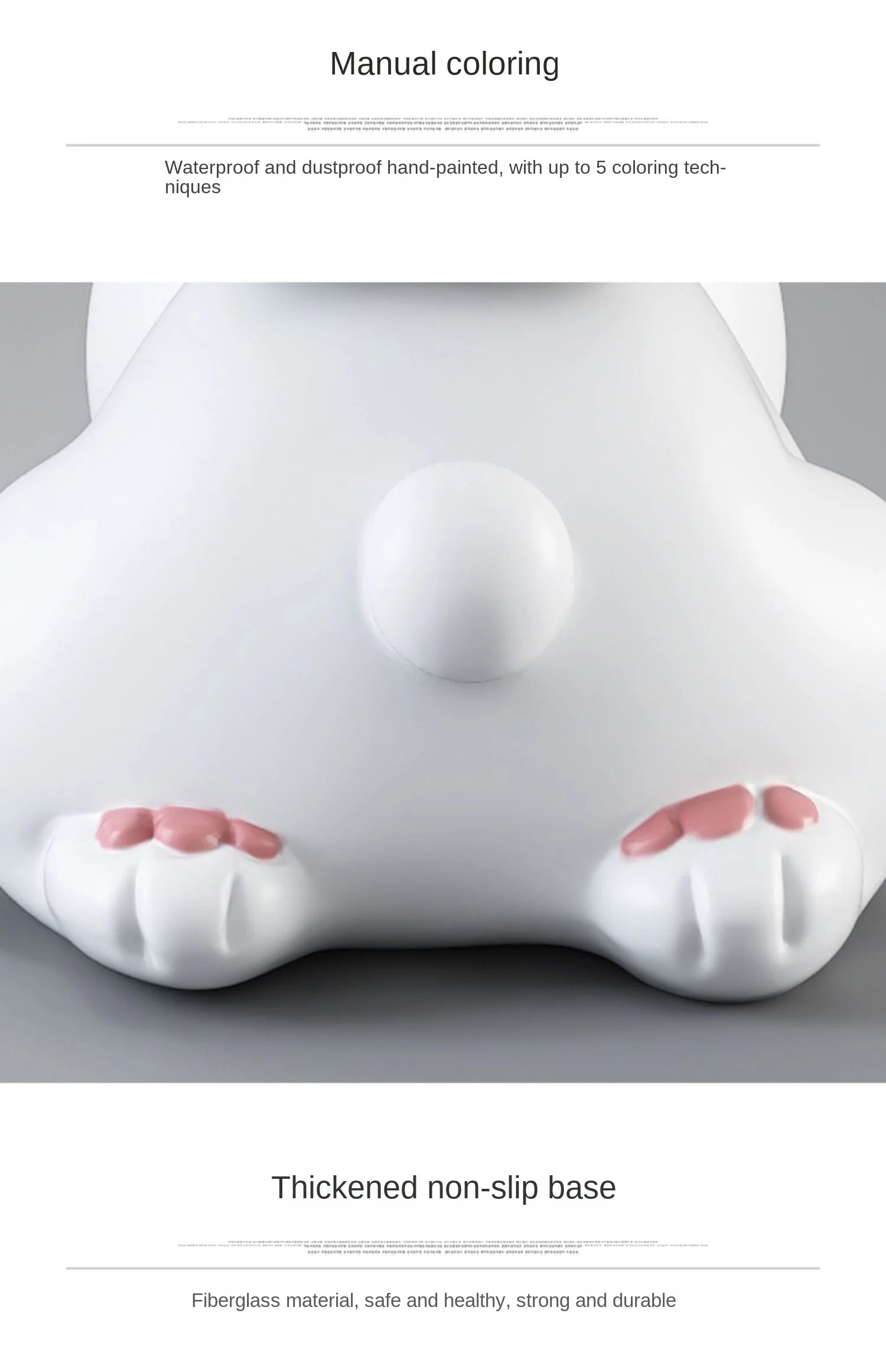 Cream bear end table by MC THE BLACK DIAMOND, living room floor ornament and home accessory with a playful bear design.
