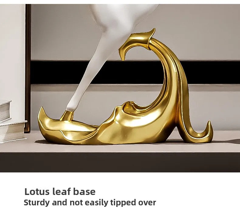 MC THE BLACK DIAMOND luxury deer figurine for home decor, ideal for living room or TV cabinet display.