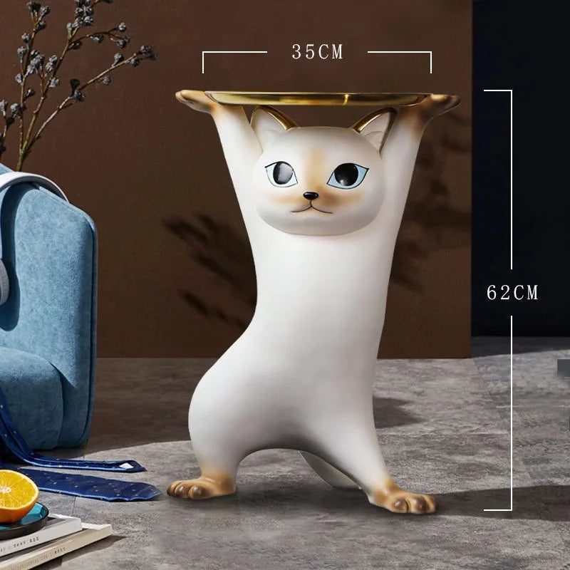 MC THE BLACK DIAMOND MOMO Enchanting Cat Coffee Table featuring a stylish design and functional surface for living room decor.