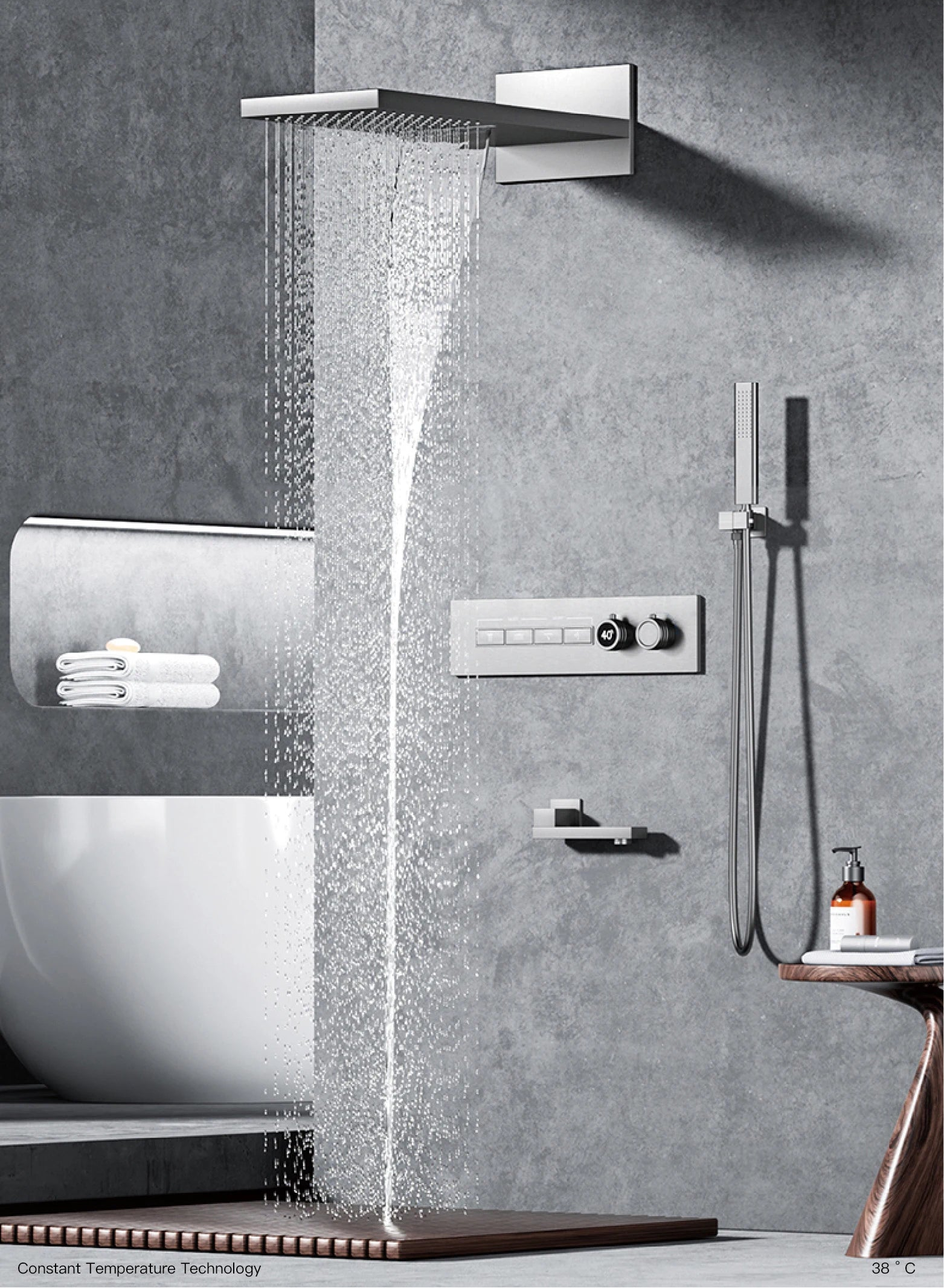 Luxury black brass shower system wall-mounted for bath from 𝕄𝕔 𝕋𝕙𝕖 𝔹𝕝𝕒𝕔𝕜 𝔻𝕚𝕒𝕞𝕠�