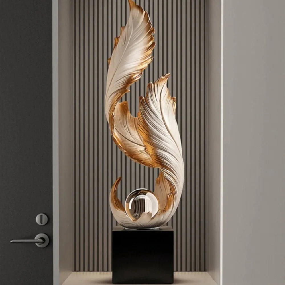 Modern creative sculpture by MC THE BLACK DIAMOND, stylish home decor piece featuring abstract artistic design.