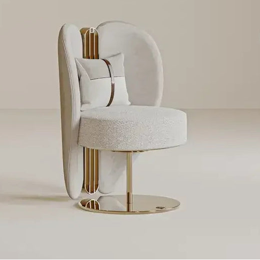 Luxury velvet dining chair by MC THE BLACK DIAMOND with stainless steel legs, ideal for home or hotel dining rooms.