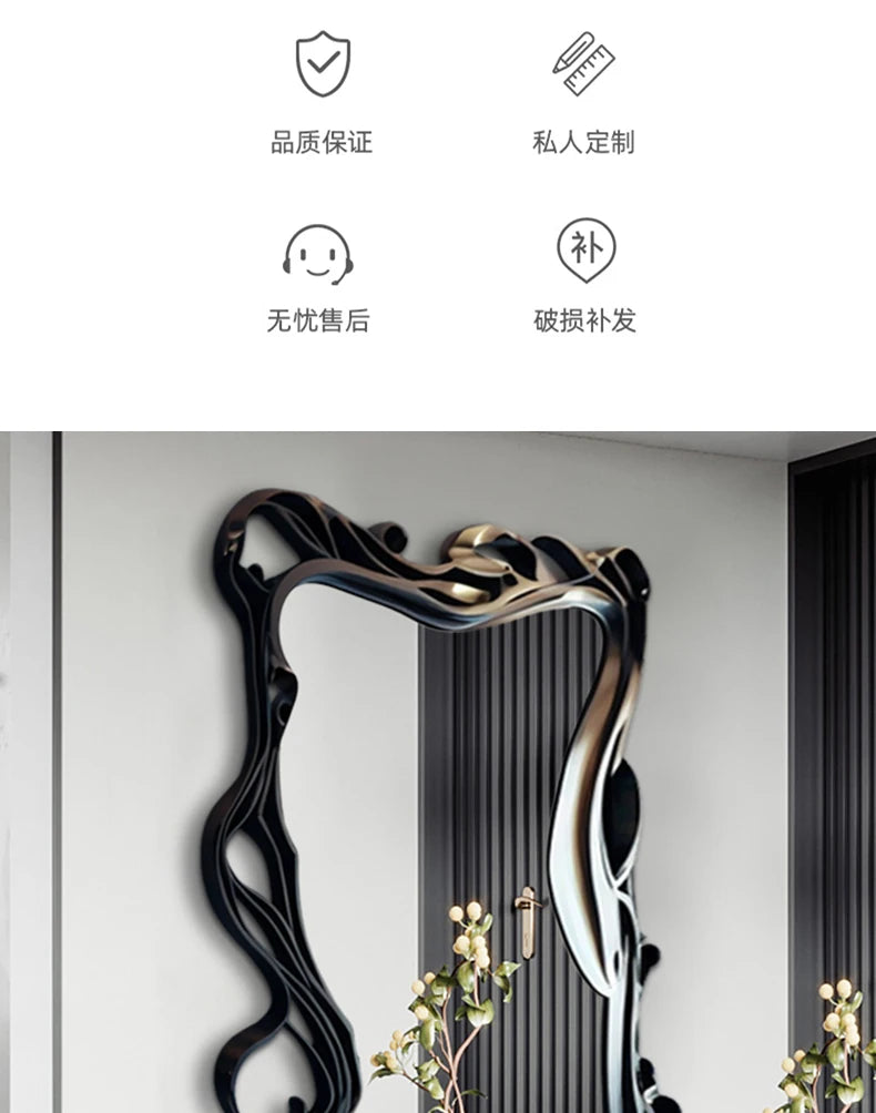 Full body full-length mirror by MC THE BLACK DIAMOND, ideal for bedroom decor and aesthetic room decoration.