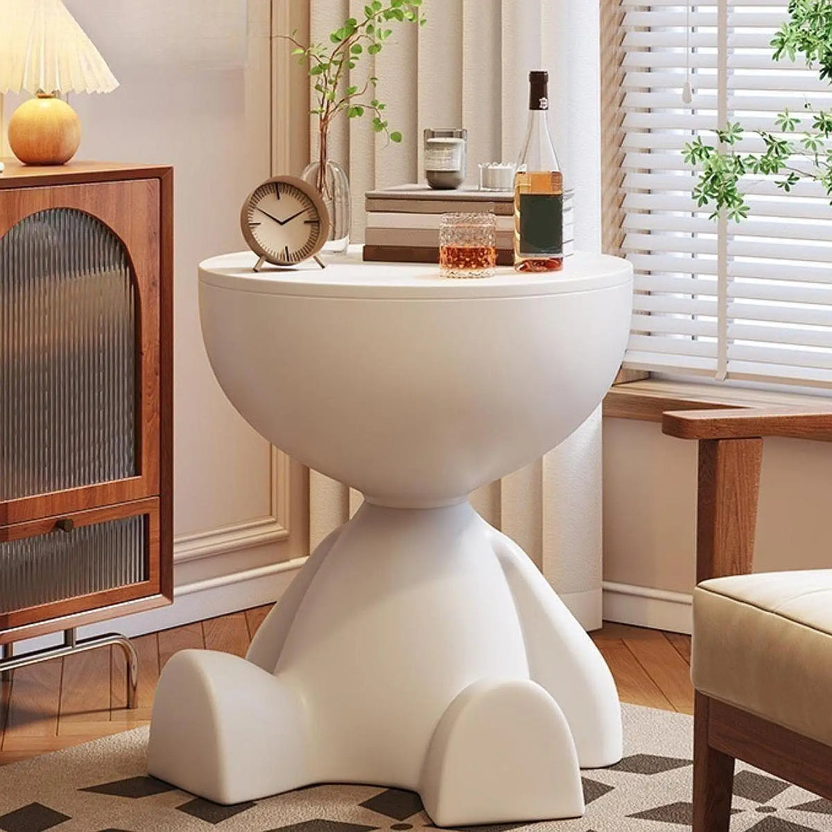 Creative MC THE BLACK DIAMOND side end table for home decor, featuring a modern design with a smooth finish and stylish look.