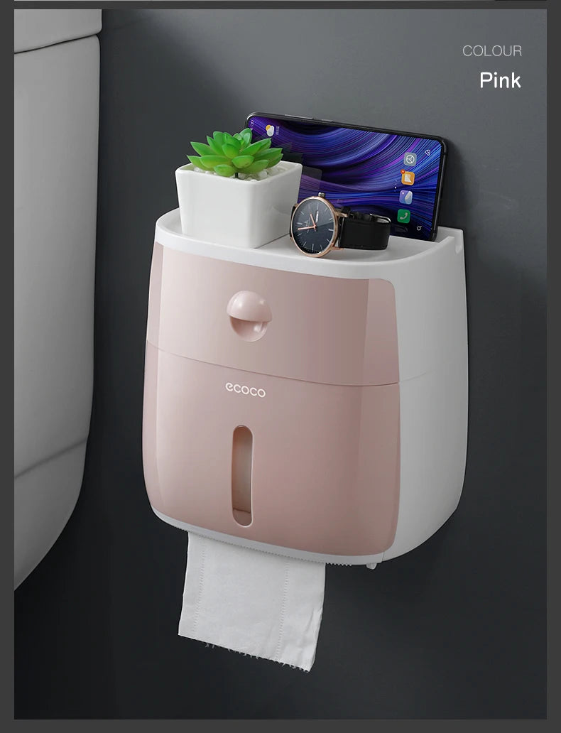 Plastic waterproof portable toilet roll paper holder by 𝕄𝕔 𝕋𝕙𝕖 𝔹𝕝𝕒𝕔𝕜 𝔻𝕚𝕒𝕞𝕠𝕟