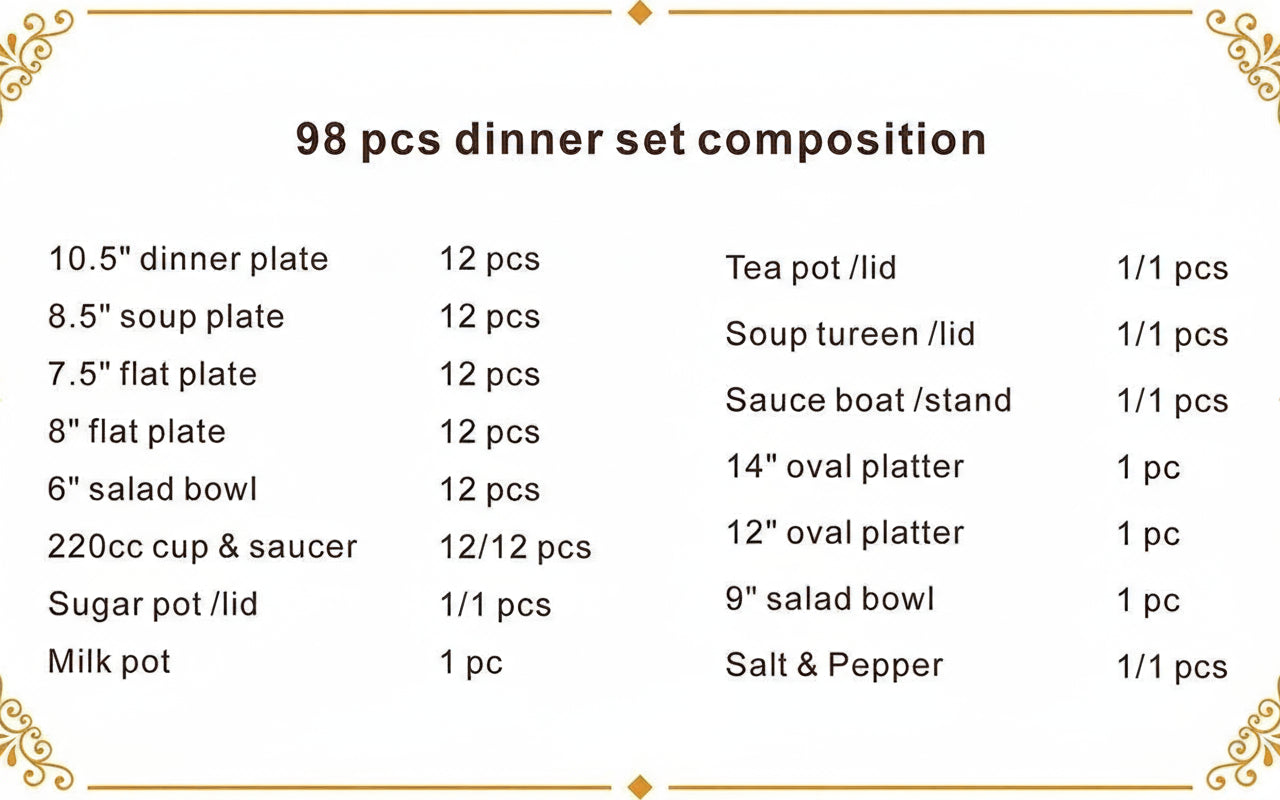MC THE BLACK DIAMOND royal dinnerware set with gold-accented dishes and bowls, elegant design for stylish table settings