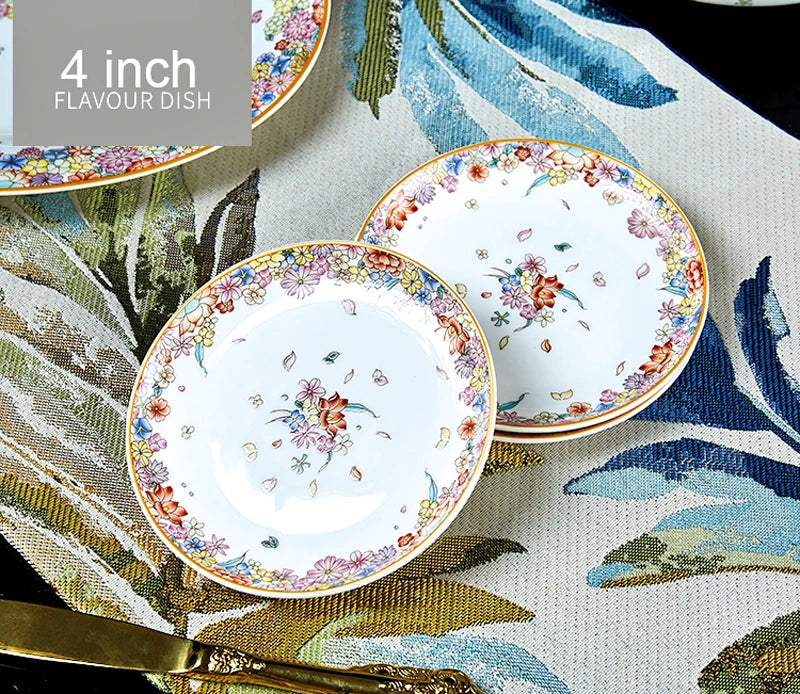 Family size MC THE BLACK DIAMOND dinnerware set featuring star design, includes plates, bowls, and cups for everyday dining.