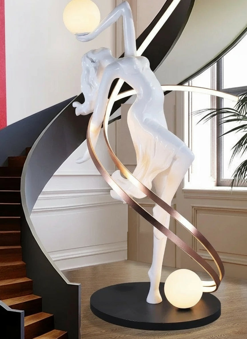 Muse sculpture pendulum floor-to-ceiling statue by 𝕄𝕮 𝕋𝕙𝕖 𝔹𝕝𝕒𝕔𝕜 𝔻𝕚𝕒𝕞𝕠�