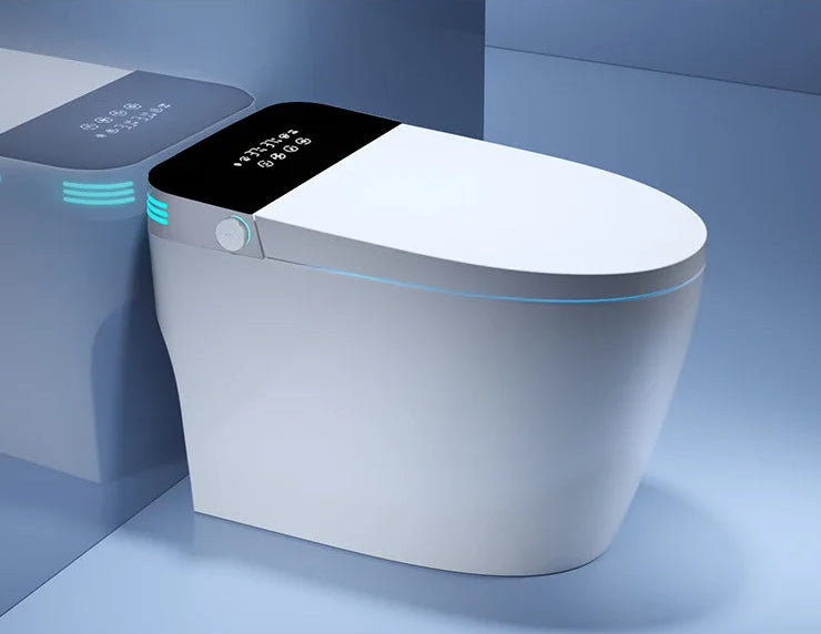MC THE BLACK DIAMOND fully automatic smart toilet with voice control, instant hot water, and no water pressure limit.
