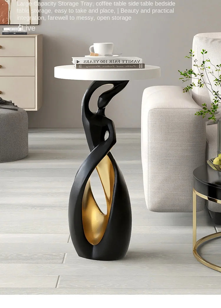 Modern luxury living room table by MC THE BLACK DIAMOND with a sleek wooden surface and stylish metal legs.