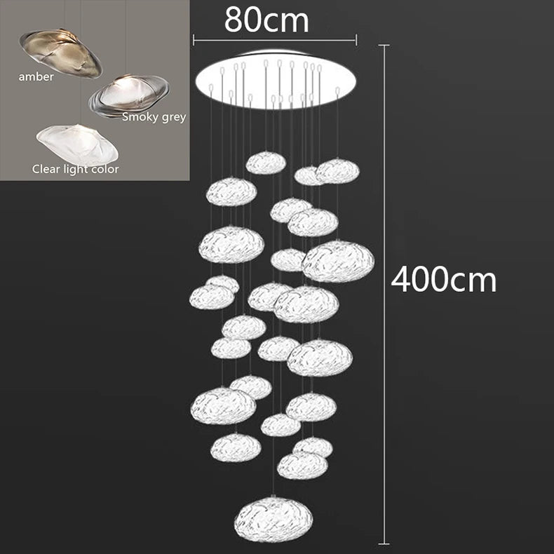 MC THE BLACK DIAMOND pendant light in Nordic home decor style, hanging chandelier suitable for living room or bedroom.