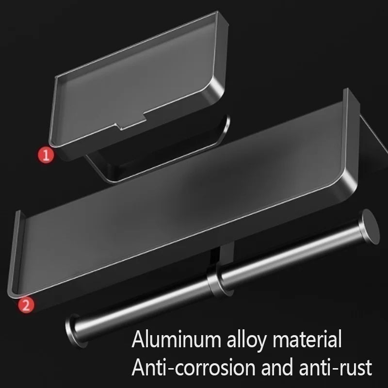 Wall-mounted waterproof tissue box holder by MC THE BLACK DIAMOND, designed for toilet paper storage in bathrooms.