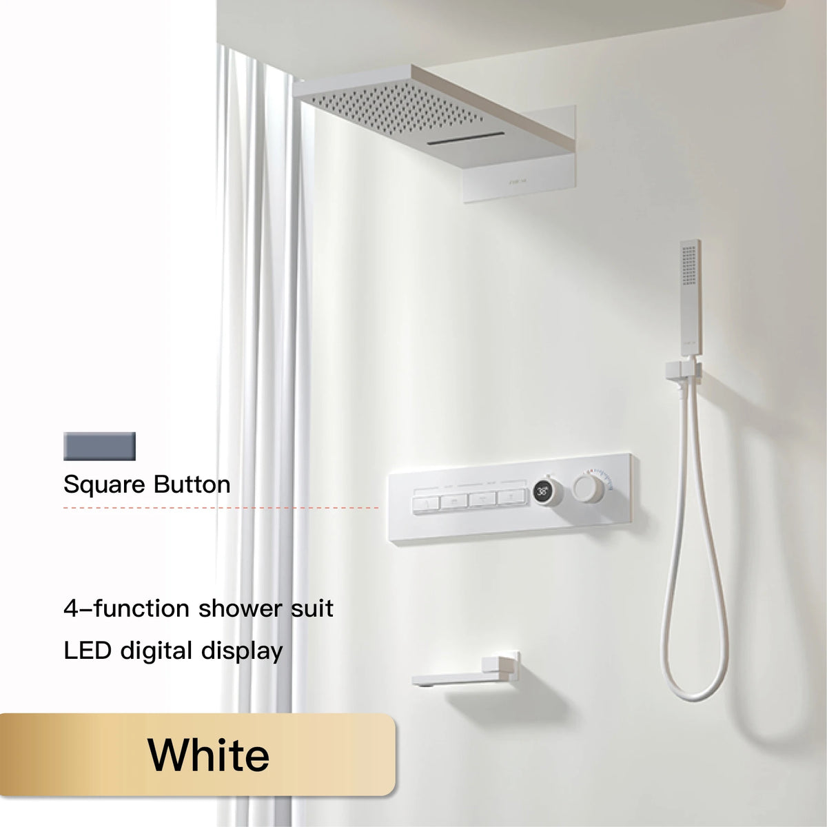 Luxury black brass shower system wall-mounted for bath by 𝕄𝕔 𝕋𝕙𝕖 𝔹𝕝𝕒𝕔𝕜 𝔻𝕚𝕒𝕞𝕠�