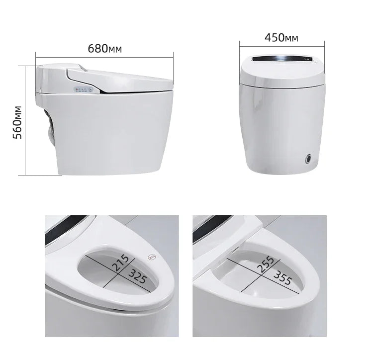 MC THE BLACK DIAMOND smart toilet with voice control, fully automatic, instant hot water, no water pressure limit, modern bathroom fixture