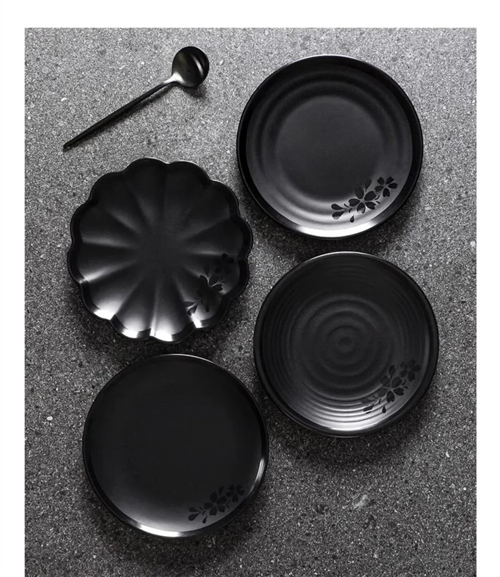 Japanese sushi plates by 𝕄𝕔 𝕋𝕙𝕖 𝔹𝕝𝕒𝕔𝕜 𝔻𝕚𝕒𝕞𝕠𝕟𝕕�