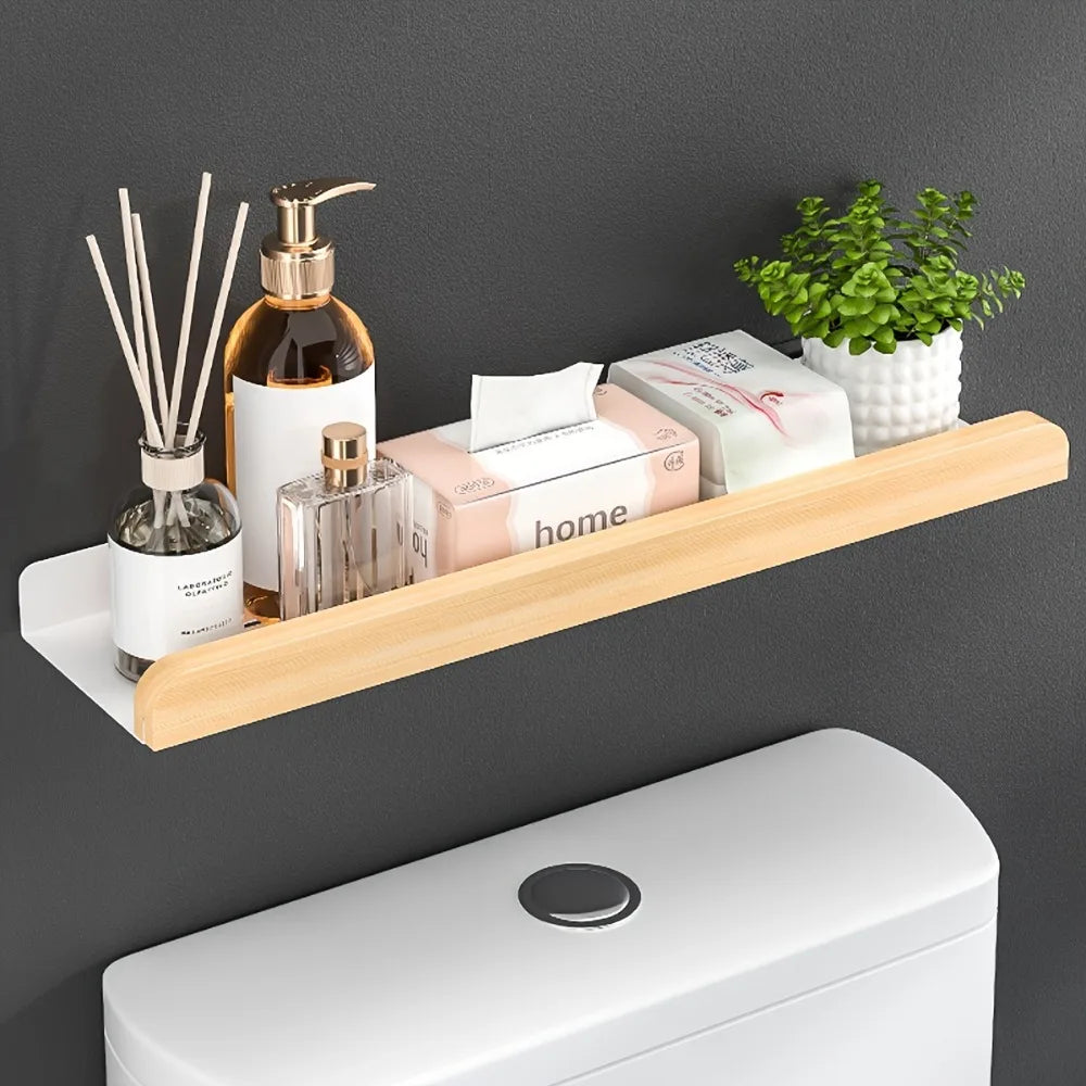 Wall-mounted bathroom caddy by MC THE BLACK DIAMOND for shampoo and accessories, with multiple compartments for organized shower storage.