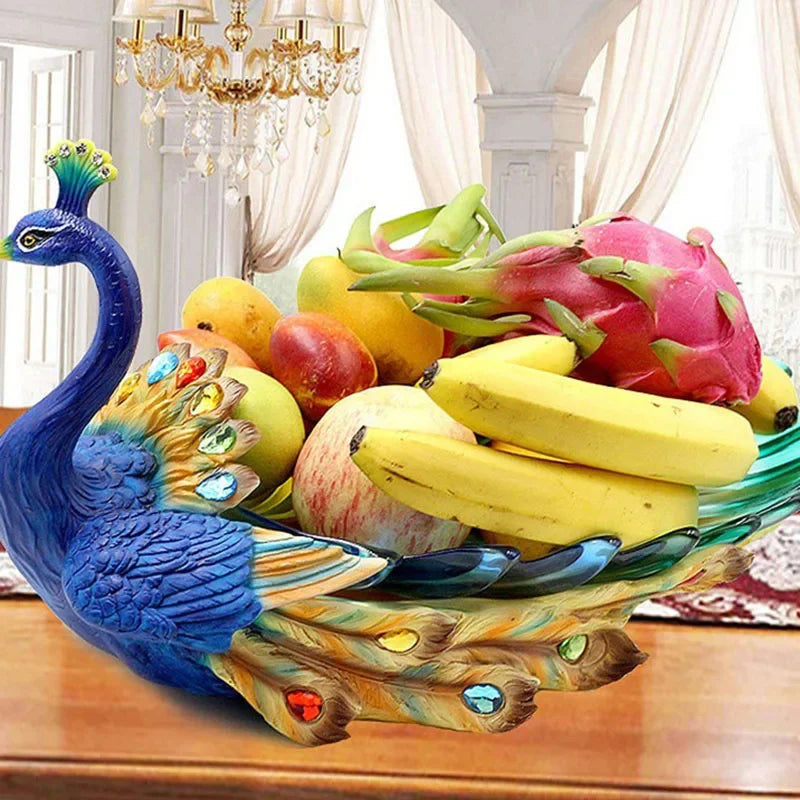 Decorative fruit plate by MC THE BLACK DIAMOND, creative desktop snack tray with colorful fruit design for storage or decoration.