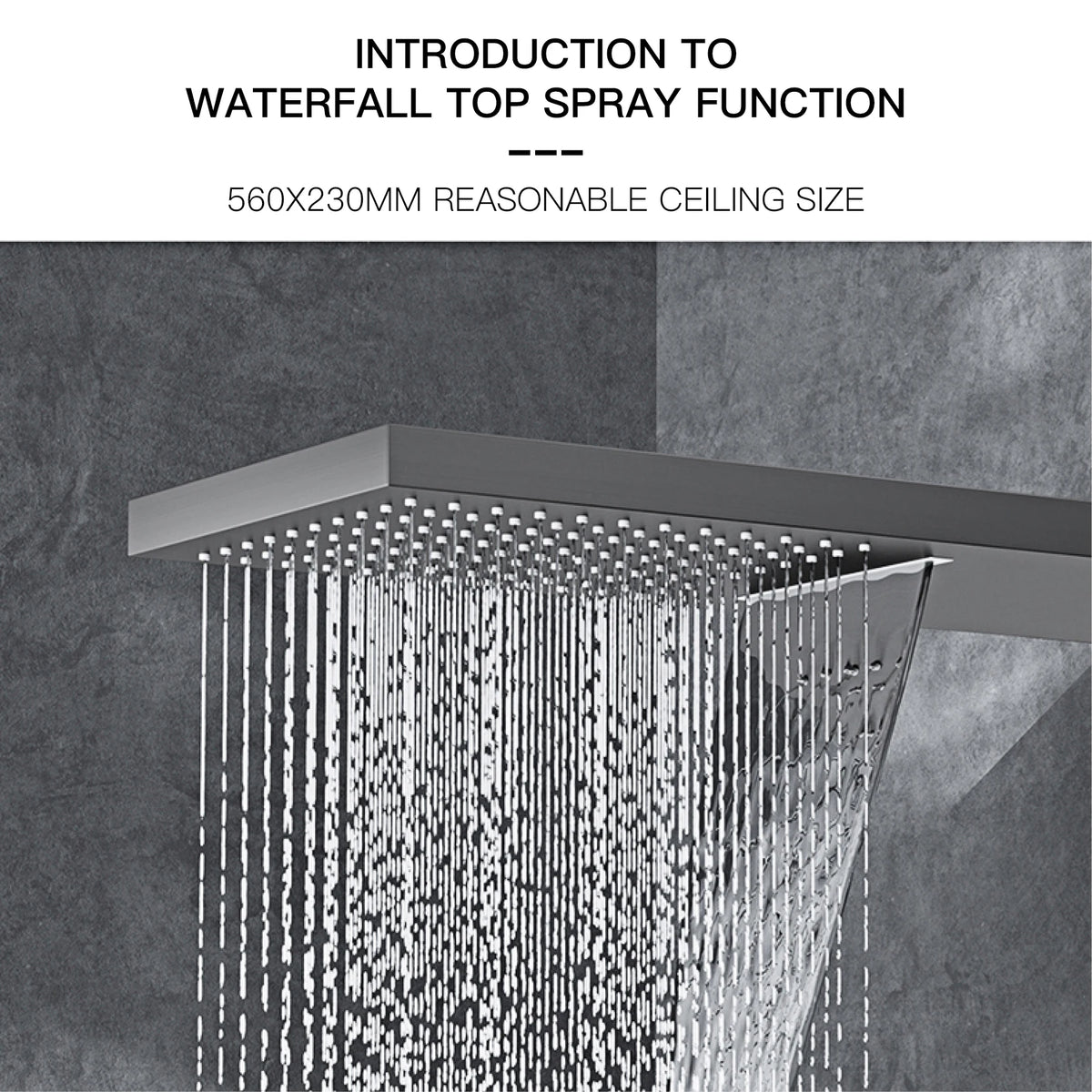 Wall-mounted luxury black brass shower system from 𝕄𝕔 𝕋𝕙𝕖 𝔹𝕝𝕒𝕔𝕜 𝔻𝕚𝕒𝕞𝕠𝕟